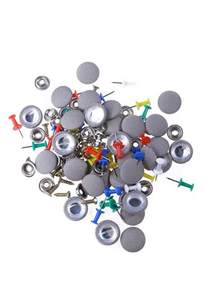 MAF Kit Reparatie Plafon Auto cu 30 Butoni pentru Tapiterie - Gri