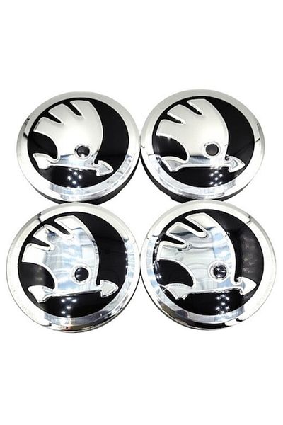 OEM Set 4 capace roti 56/52mm compatibil jante aliaj Skoda, 17 inch