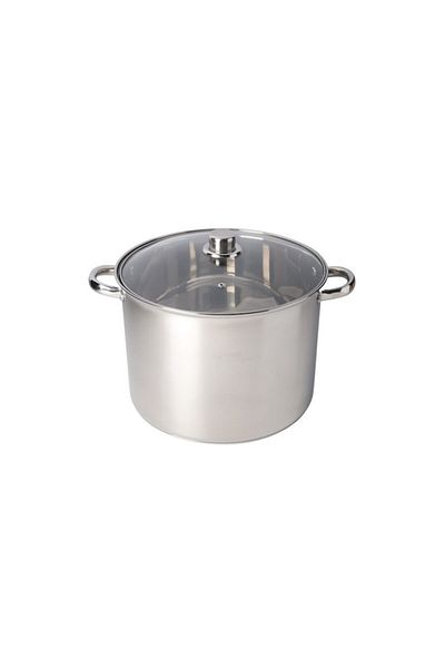 OEM Stainless Steel Pot with Glass Lid, 18 cm, 4 Liters