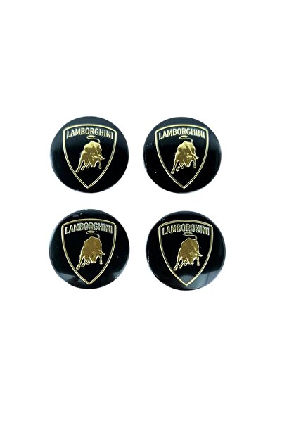 MAF Set 4 Embleme Autocolante Autocolante Lamborghini Aluminiu Autoadezive 56mm