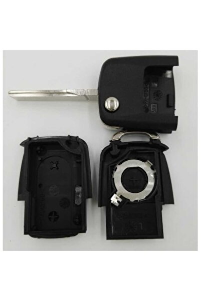 GAGET AUTO Carcasă cheie VW/Skoda, tip clapă, 2 butoane, LED în mijloc