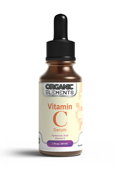 Organic Elements سيروم فيتامين سي مع حمض الهيالورونيك