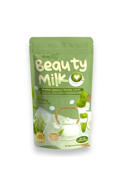 Face Dear Beauty Milk Premium Japanese Matcha Latte (Green Tea + Glutathione + Antioxidant)