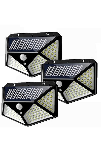 OEM Set 3 lămpi solare Ultra 100 LED cu senzor de mișcare și 3 moduri de iluminare