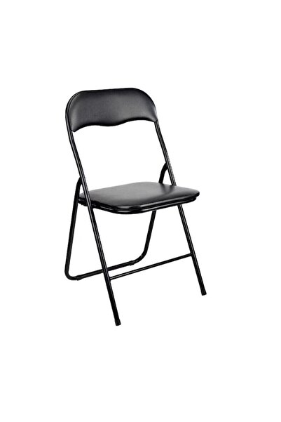 OEM Set of 6 folding chairs, Blueberg, without arms, double foam, black