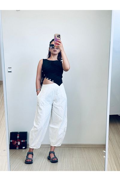 AFA COLLECTION Snap Fastener Body - Stylish Blouse