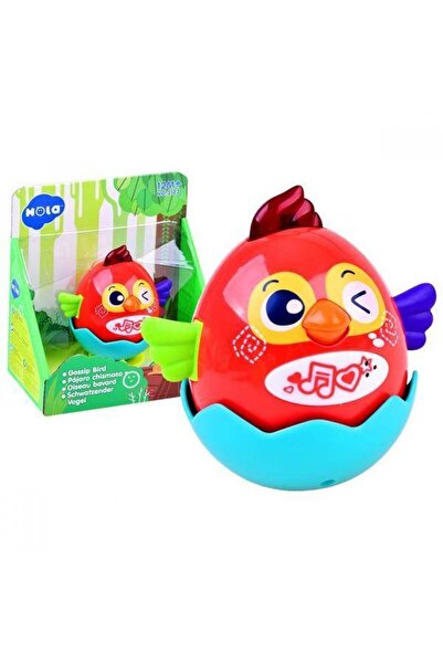 Hola Jucărie interactivă pentru copii Gossip Bird Red Toys