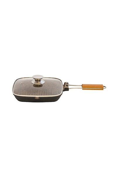 OEM Grill Pan Grunberg Aluminum, Glass Lid, Foldable Handle, 36 cm