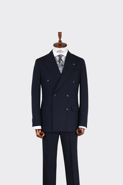 Kadir Büyükkaya Double Breasted Suit-Kab1205S
