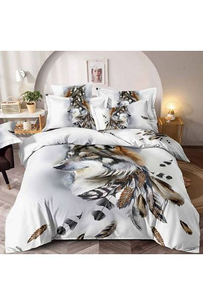 JOJO HOME 6-Piece Finet Cotton Bedding Set, Lup Model, 235 x 240