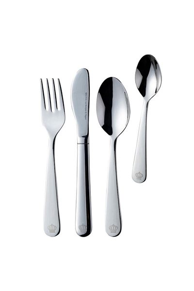 OEM Children's Cutlery Set Royal van Kempen & Begeer CC004846-001, 4 pcs, Rounded Design, Stainless Stee