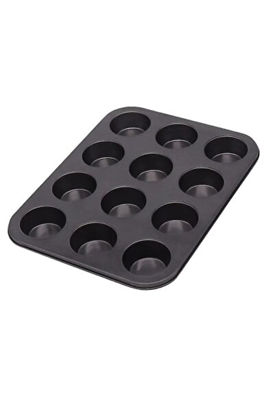 OEM Tavă de copt pentru brioșe, 12 forme, 26,5 cm x 35,5 cm, antiaderentă, Kl...