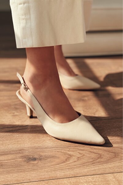 I Love Shoes Teylor Bej İnce Topuklu Kadın Ayakkabı