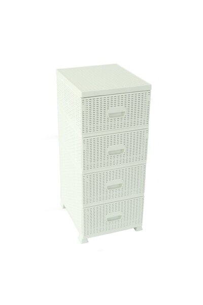 sterk Dulap cu design din ratan, 4 sertare, 38x40x90cm