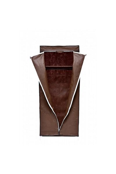OEM Dulap textil cu structură metalică, 160 x 70 x 45 cm, maro