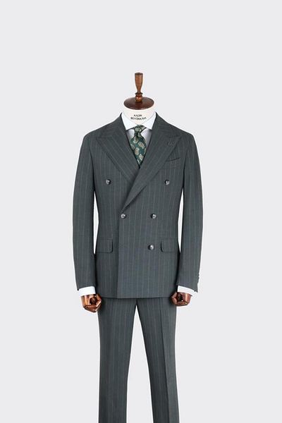 Kadir Büyükkaya Double Breasted Suit-Kab1226S