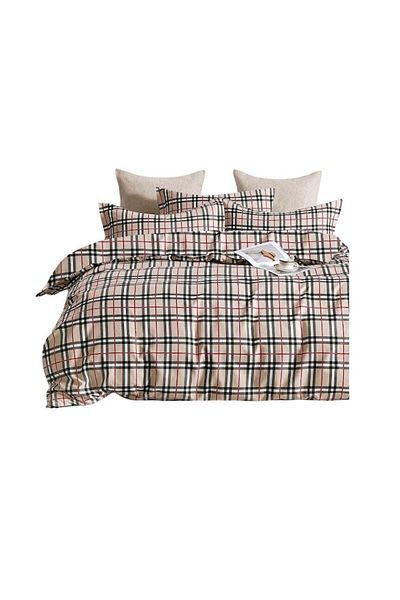 OEM Elegant Single Bed Linen Set for 1 Person, 4 Pieces, Fine Cotton, Multicolor, H45