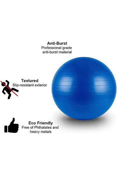 Primo Plus Yoga Fitness Exercise Ball With Air Pump