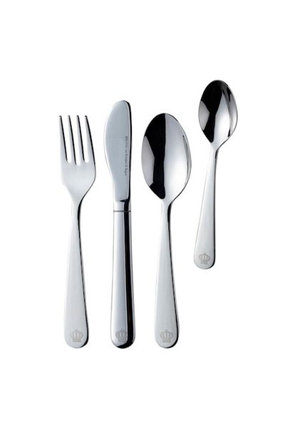 OEM Children's Cutlery Set Royal van Kempen & Begeer CC004846-001, 4 pcs, Rounded Design, Stainless Stee