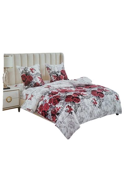 OEM Double Bed Sheet Set 4 Pieces Cotton, Bed Sheet 200 x 230cm, Quilt Cover 180 x 230cm, 2 Pillowcases