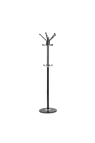 OEM Metal Coat Rack with Marble Base, Brown, 175 cm