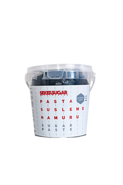 TT Tahtakale Toptancıları Sugar Sugar Sugar Dough Cake Decoration Dough 500 Gr Black