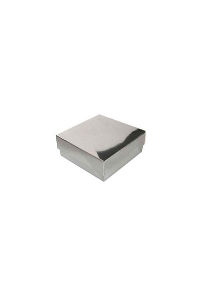 TT Tahtakale Toptancıları Complete Carton Box Solid Color 9X9X3 cm (25 Units) Silver