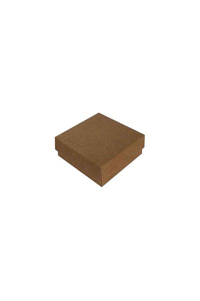 TT Tahtakale Toptancıları Complete Carton Box Solid Color 7X7X2.2 cm (25 Units) Kraft