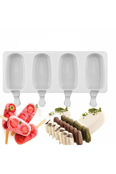 TT Tahtakale Toptancıları Magnum Silikon Kalıp Dondurma Tatlı Meybuz 4 lü Büy...