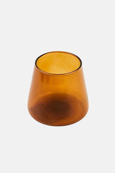 Muy Mucho Elise Stemless Wine Glass, Brown