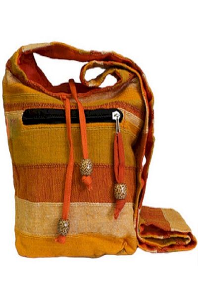 Cotomag Etno Nepal Bag – Sunrise Orange Cotton 24 x 21 cm
