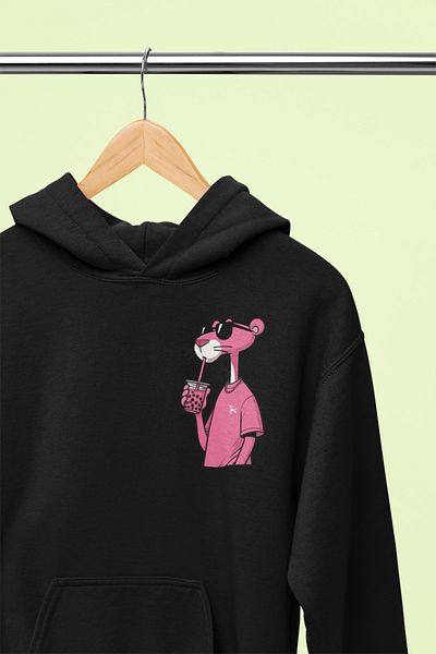 MAGORS Stylish and Comfortable Panther Design Unisex Cotton Hooded Sweatshirt