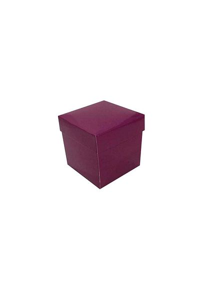 TT Tahtakale Toptancıları Complete Carton Box Solid Color 7X7X7 cm (25 Units) Purple