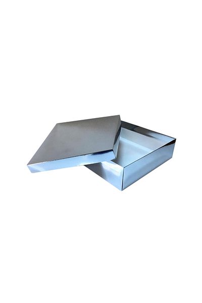 TT Tahtakale Toptancıları Complete Cardboard Box 35X35X10 cm (10 Pieces) Silver