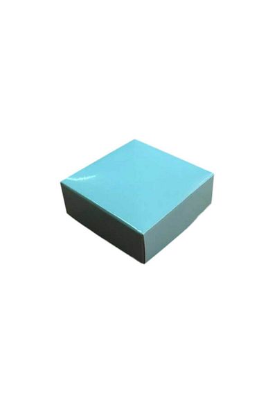 TT Tahtakale Toptancıları Complete Carton Box Solid Color 6X6X2.5 cm (25 Units) Blue