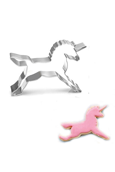 TT Tahtakale Toptancıları قالب كعكة وفطيرة وكيك يونيكورن معدني 8.5X8.5 سم