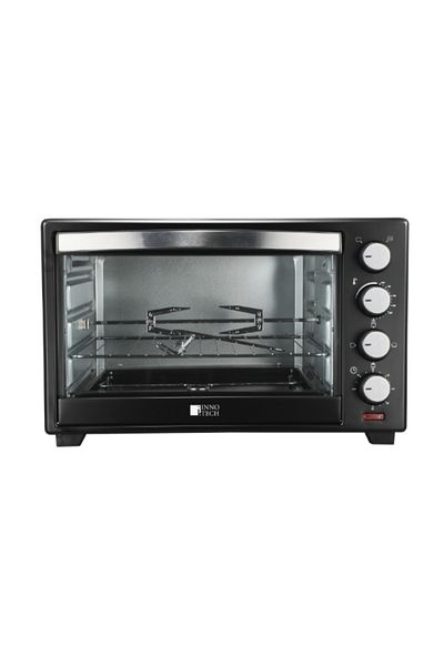 INNOTECH 48L Electric Oven – 2000W, Convection & Rotisserie, 4 Knobs, Timer, 250°C, Glass Door, 220–240V