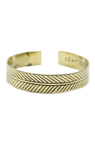 Cotomag Bratara Tibetana Frunza Tribal Lata pentru Vindecare si Protectie Unisex