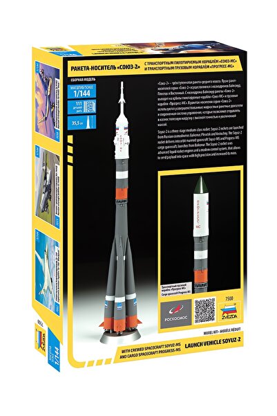Zvezda 1/144 Soyuz 2 Rocket Plastik Maket Kiti, Demonte Hobi Seti