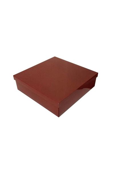 TT Tahtakale Toptancıları Complete Cardboard Box 35X35X10 cm (10 Pieces) Claret Red