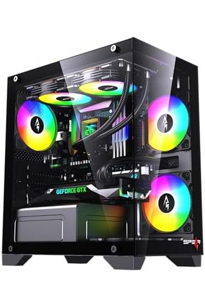 SPEARPC Sushi 345 Micro ATX Gaming Case - Black