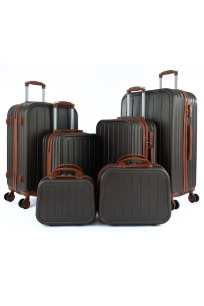 LİMRA طقم شنط سفر مكون من 6 حقائب أمتعة بـعجلات بتصميم حديث