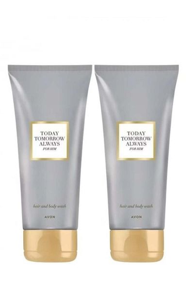 AVON Set 2 buc x Gel de dus 2 in 1 pentru barbati Today Tomorro 200 ml