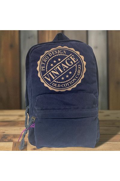 Old Cotton Quality Mini Vintage Casual Design Daily Backpack Travel Bag 21 cm X 34 cm