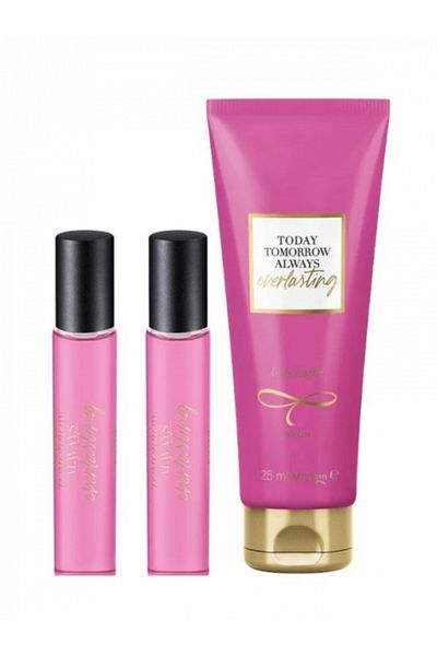 AVON Body Lotion Souffle Today TTA Everlasting Avon, 125 ml + 2 Mini Perfume TTA Everlasting 10 ml