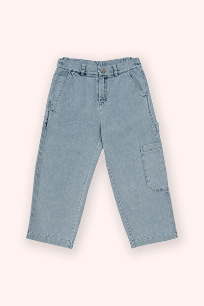Panço Erkek Çocuk Rahat Kesim Kot Mavi Pantolon