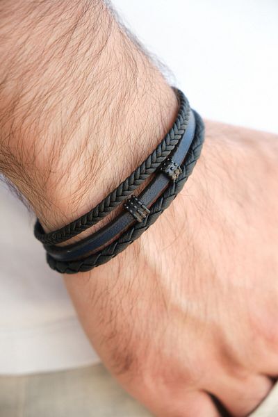 Monvago Mv01018 Men's Leather Bracelet