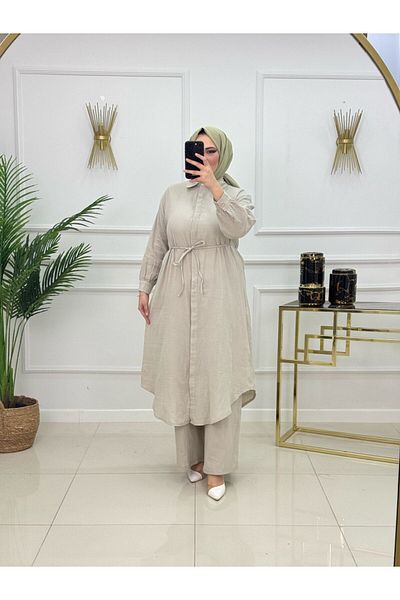 VALENS BOUTİQUE Γυναικείο Σετ Hijab Σετ 2 τεμαχίων παντελόνι & τουνίκ