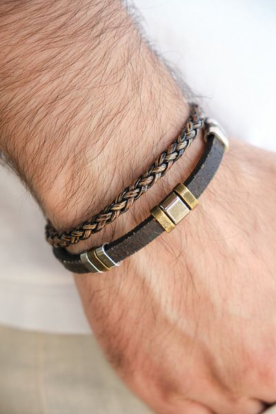 Monvago Mv01023 Men's Leather Bracelet