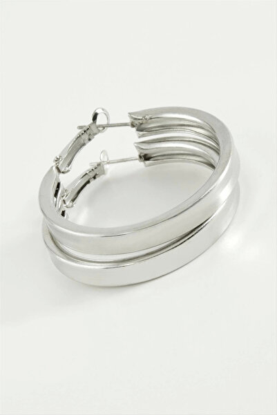 Eco Lounge Flat Square Hoop Earrings 3.5 cm